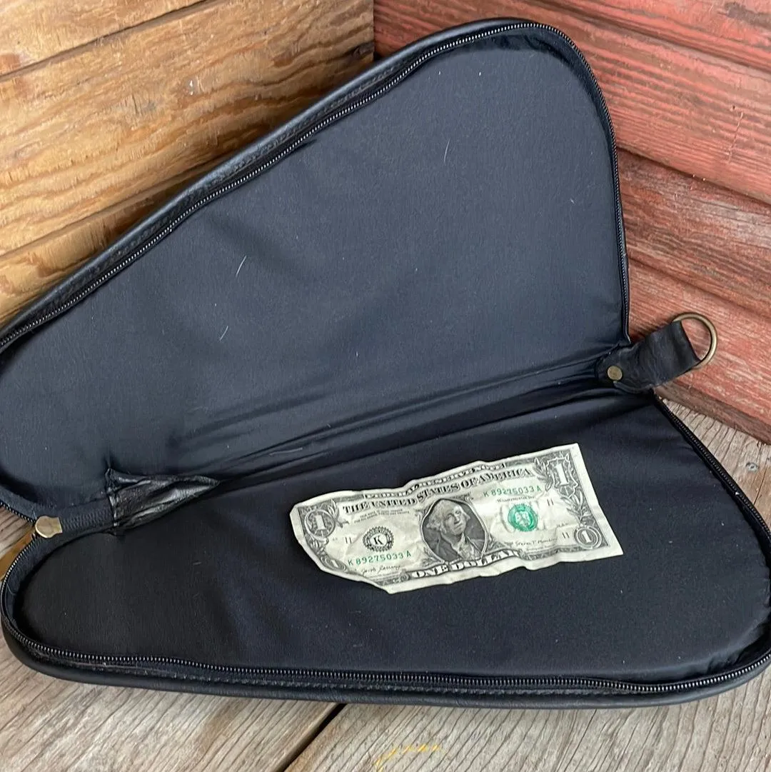 039 Large Pistol Case - Cowhide w/