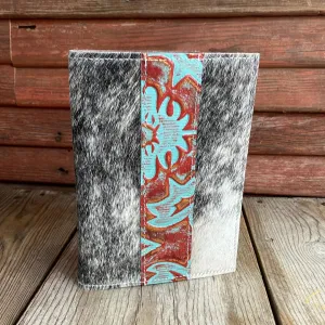 065 Small Notepad Cover - Grey Brindle w/ Patriot Laredo