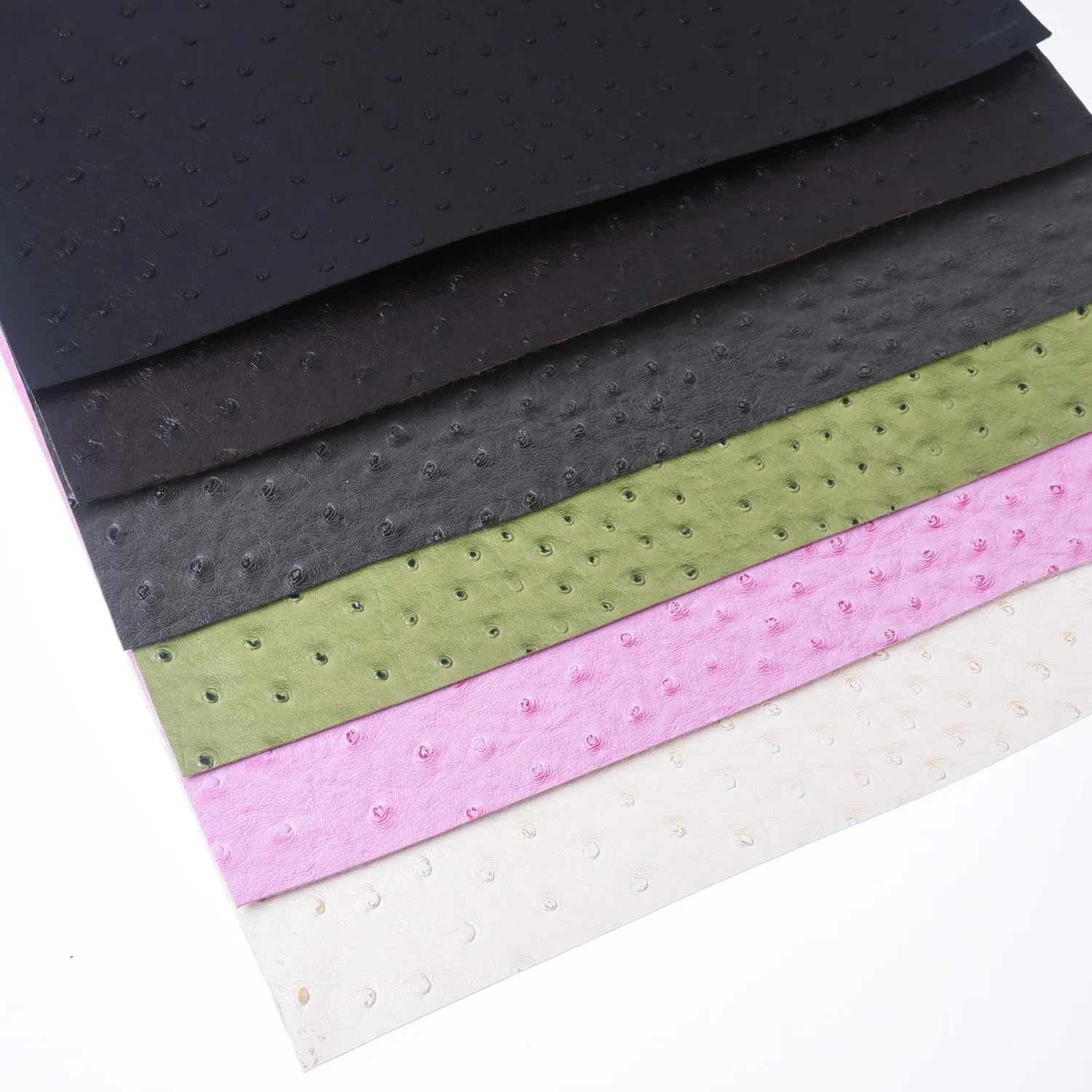 8*12" Ostrich pattern Faux leather sheets Synthetic Leather Fabric Sheets Bow Supplies 1pcs 102644