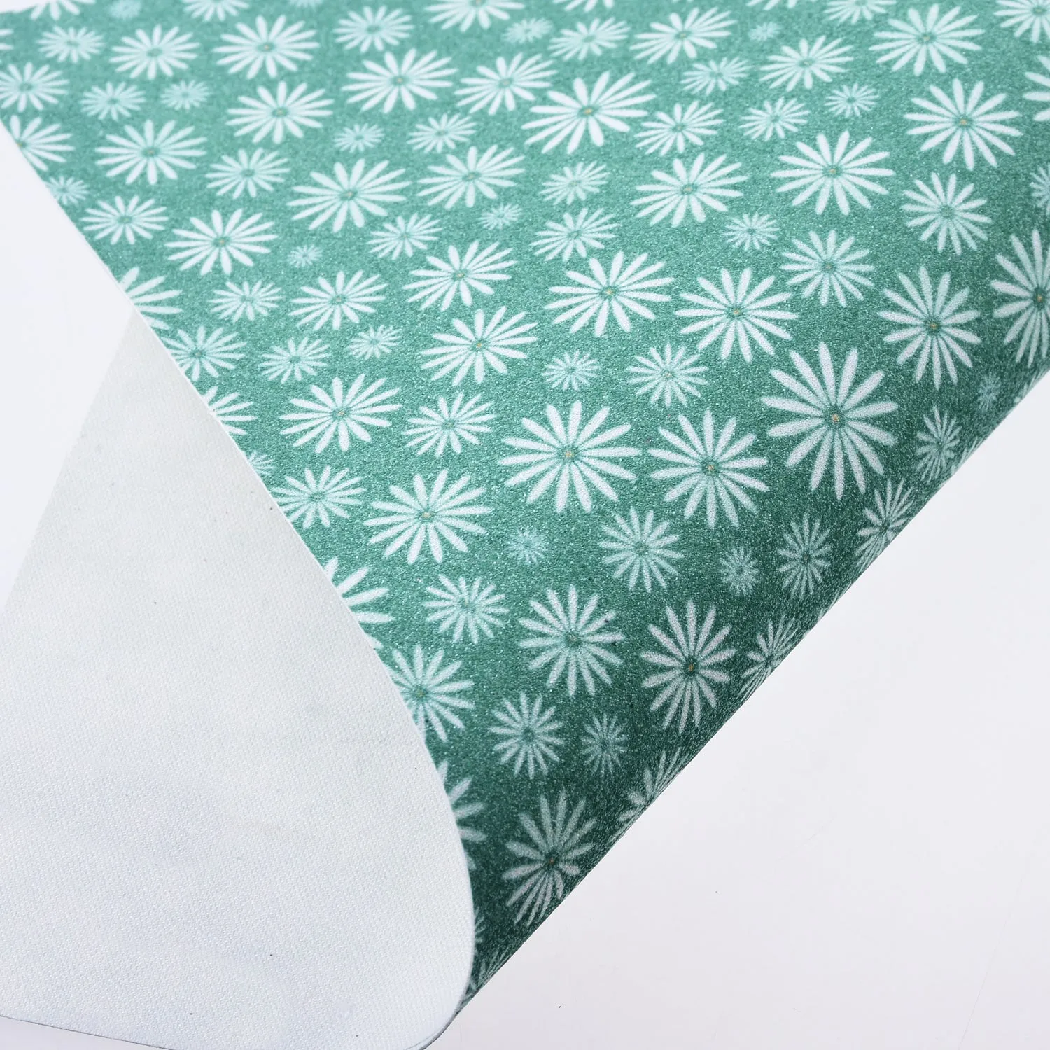 8*12" PU Chrysanthemum Embossed Faux leather sheets Glitter Vinyl Sheets for craft 1pcs 102626