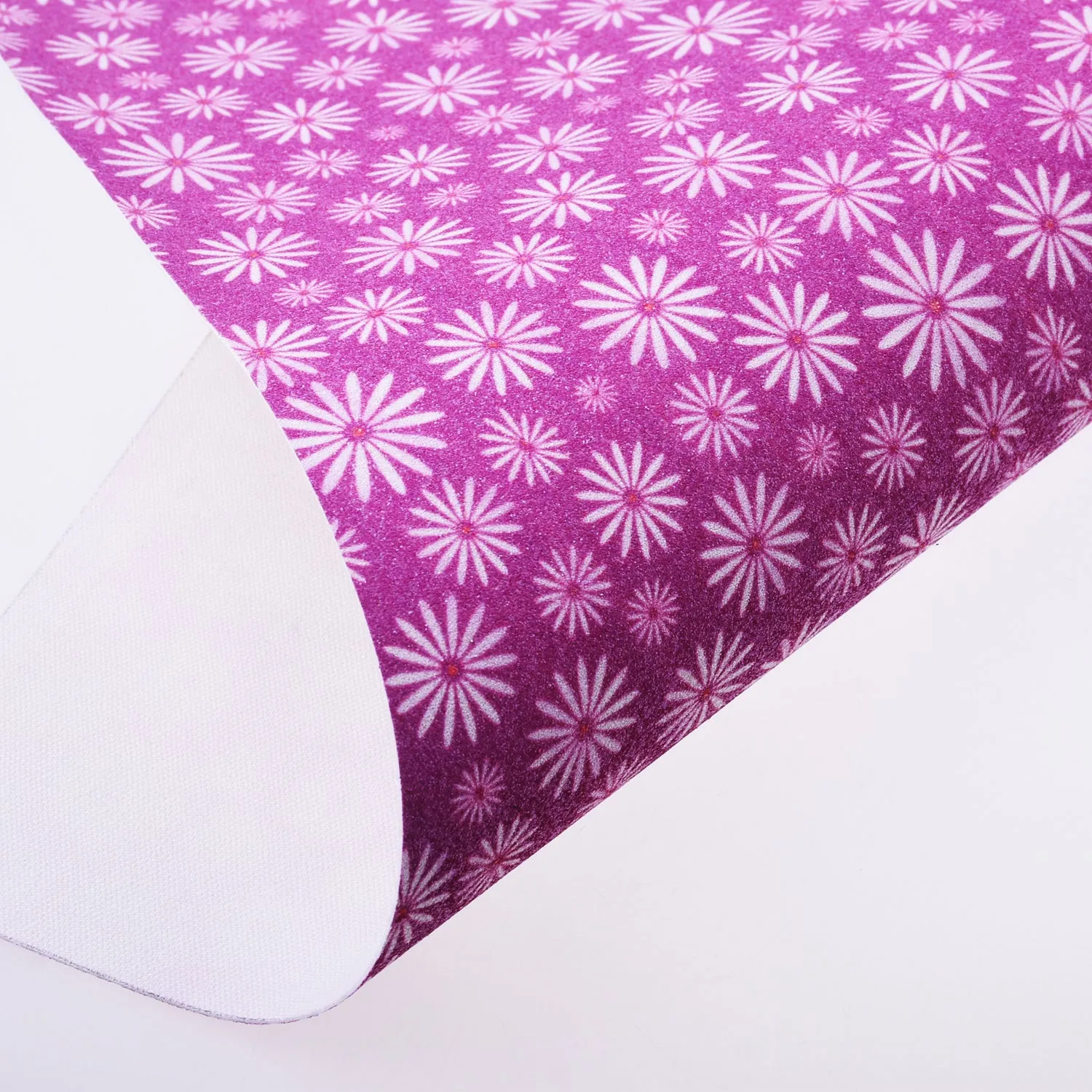 8*12" PU Chrysanthemum Embossed Faux leather sheets Glitter Vinyl Sheets for craft 1pcs 102626