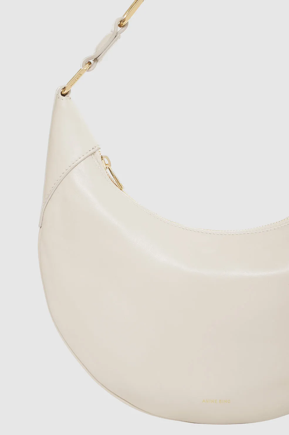 Anine Bing Kate Hobo Bag in Bone