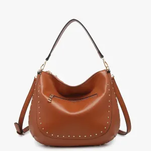 Aurelia Studded Hobo w/ Crossbody Strap