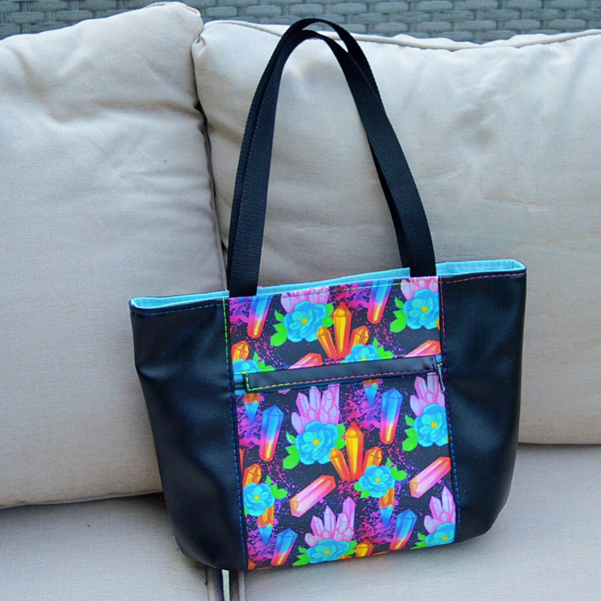 Aurora Crystals Tote Bag