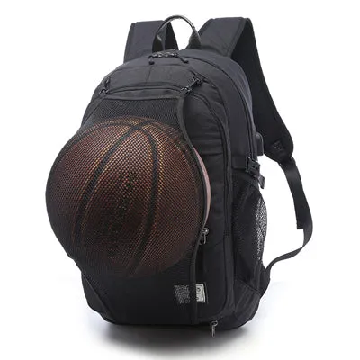 Backpack USB Charging & Water Resistant <br> Oxford