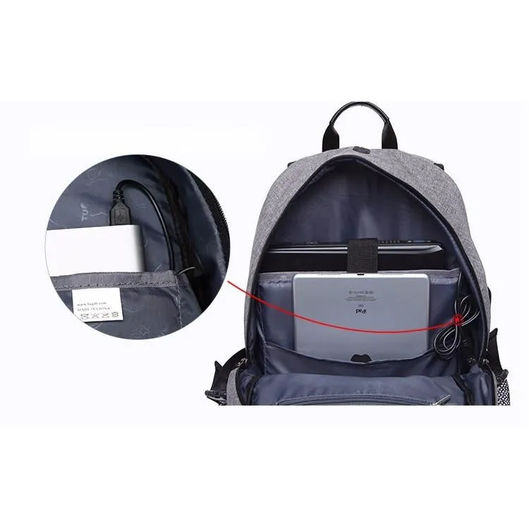 Backpack USB Charging & Water Resistant <br> Oxford