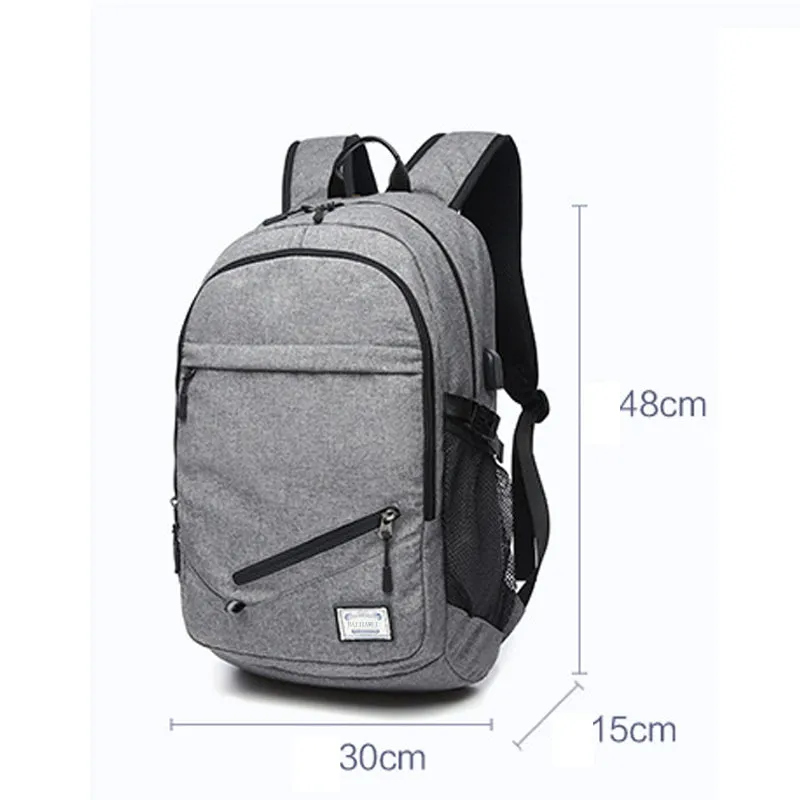 Backpack USB Charging & Water Resistant <br> Oxford