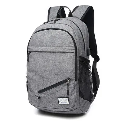 Backpack USB Charging & Water Resistant <br> Oxford