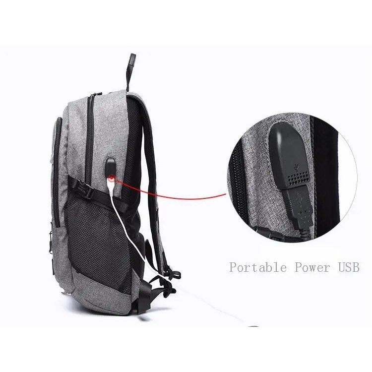 Backpack USB Charging & Water Resistant <br> Oxford