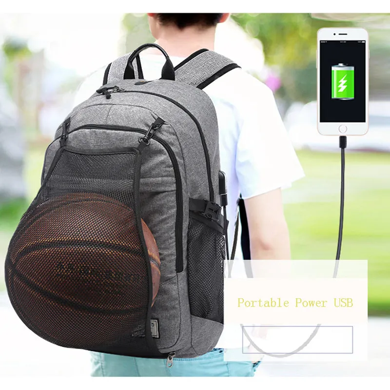 Backpack USB Charging & Water Resistant <br> Oxford