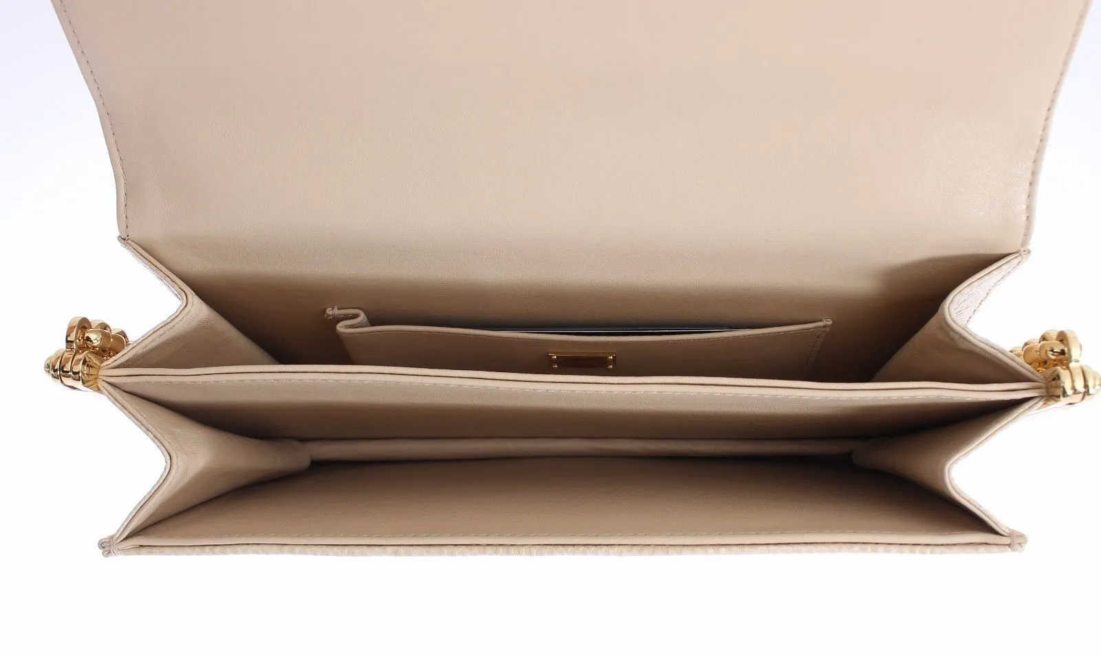 Bag Beige Varano Lizard Shoulder Evening Party Clutch