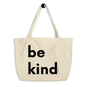BE KIND Large organic CAMEL tote bag