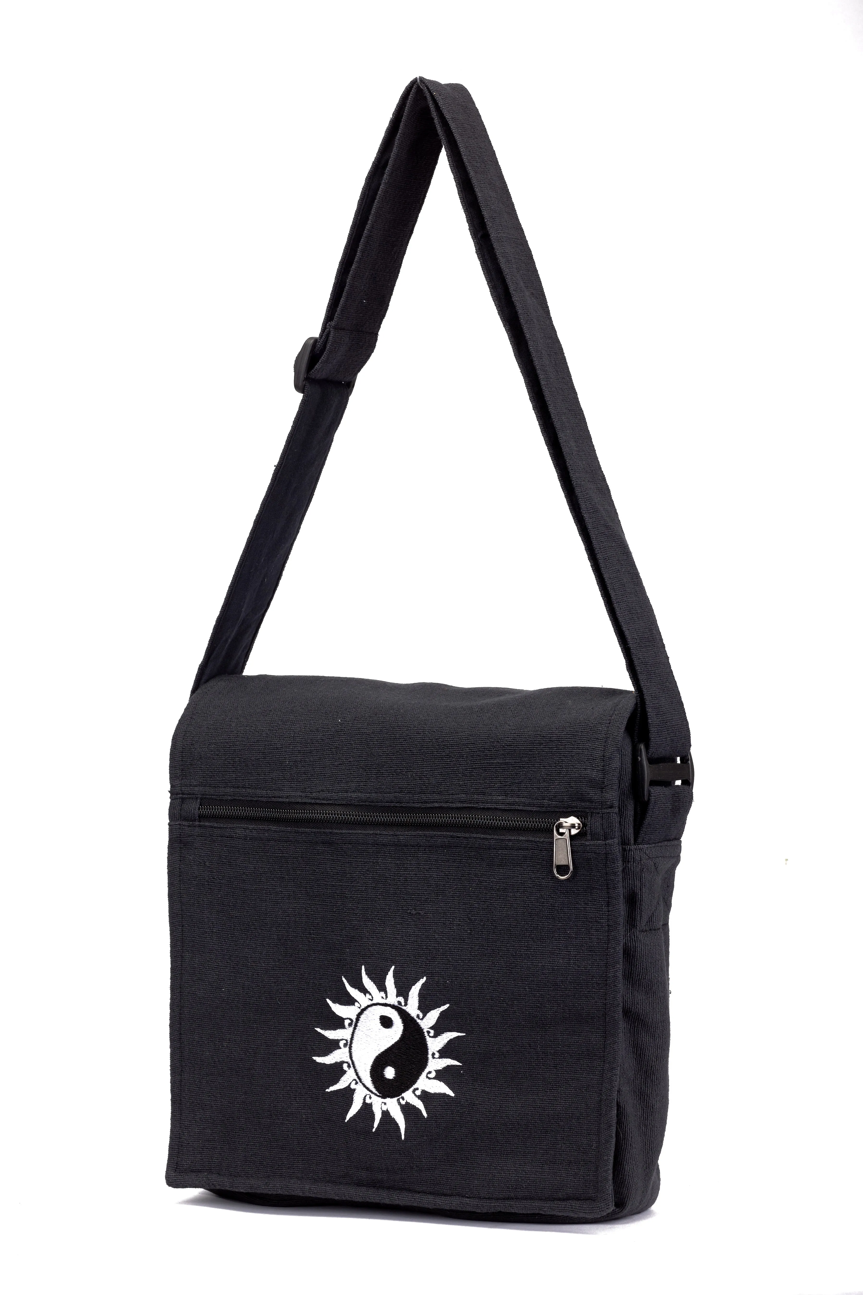 Bheri Black Embroidered Side Bag