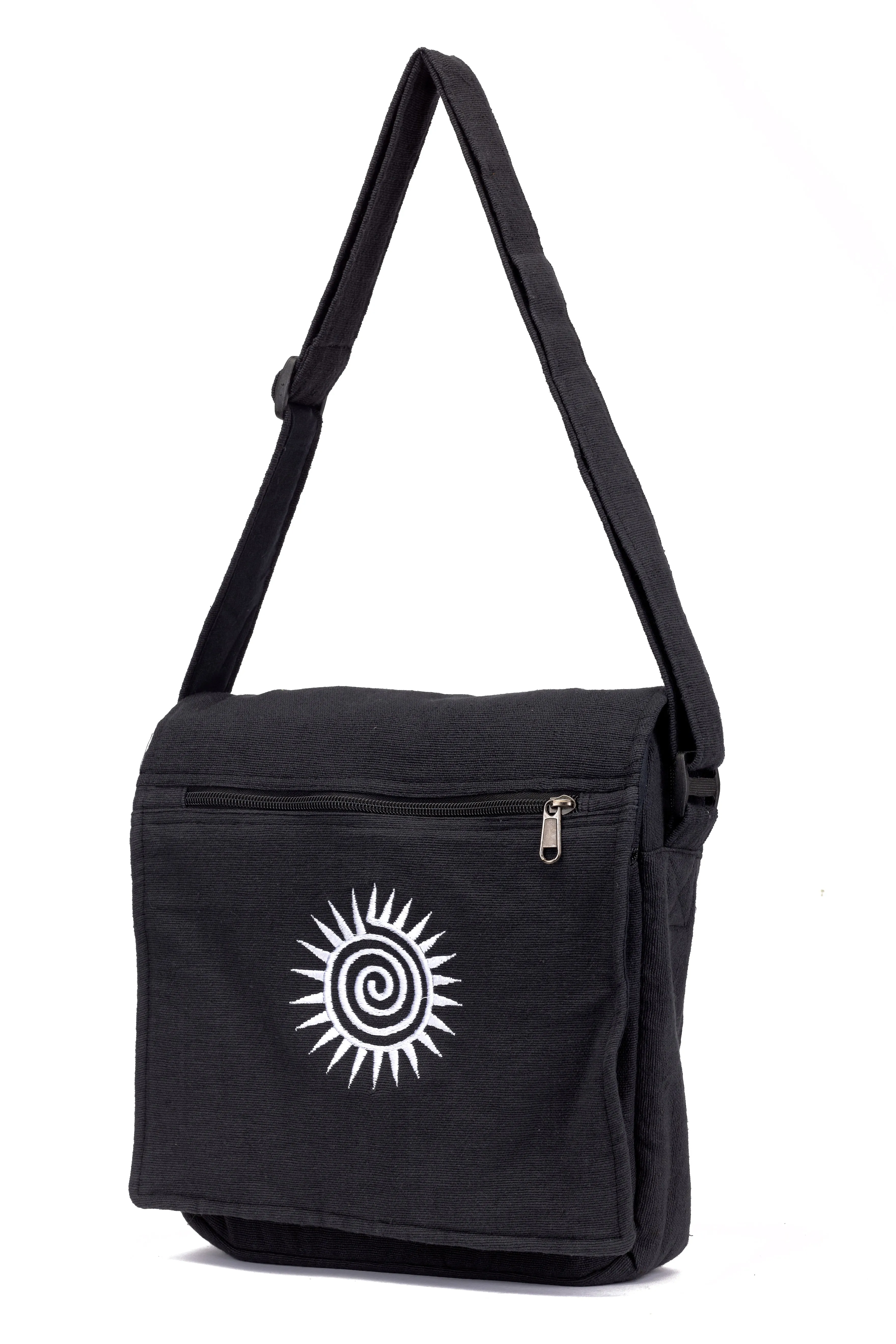 Bheri Black Embroidered Side Bag