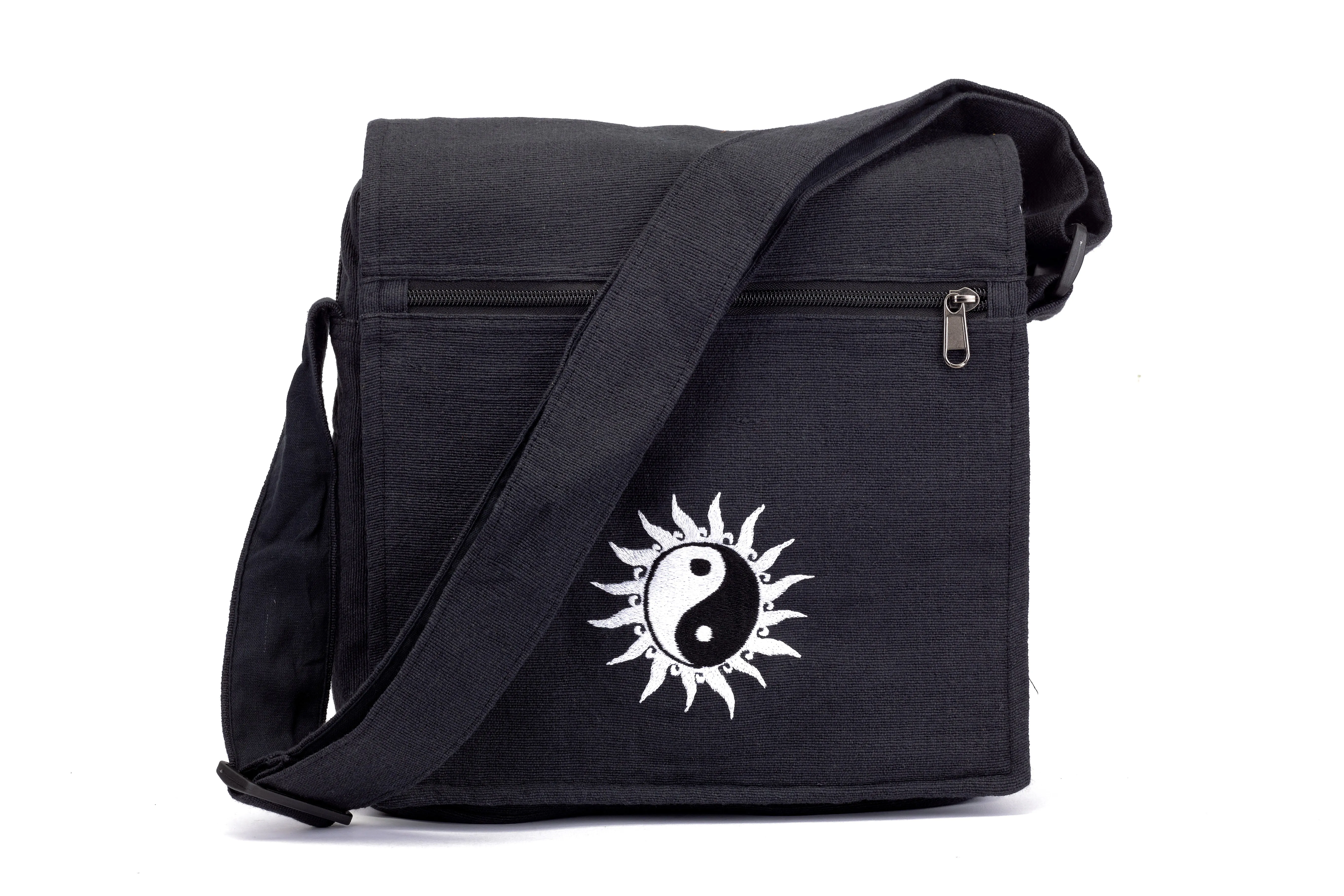 Bheri Black Embroidered Side Bag