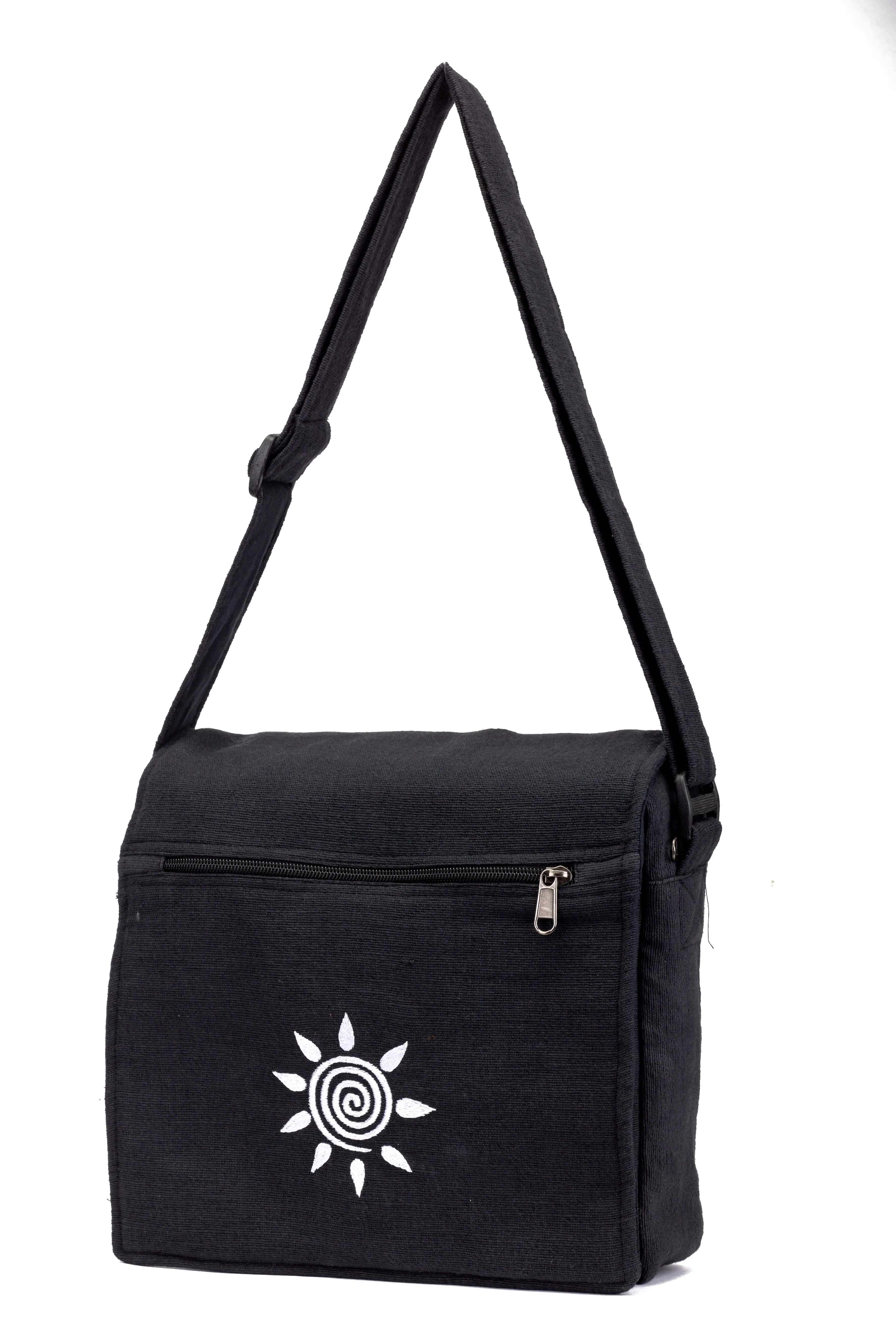 Bheri Black Embroidered Side Bag