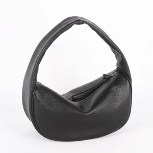Black Leather Hobo Bag