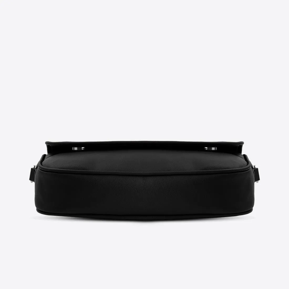 Black Messenger Crossbody Cutted