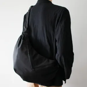 Black Oxford Hobo Bag