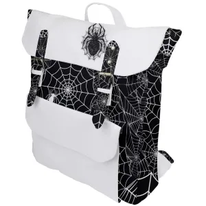 Black Web Buckle Up Backpack