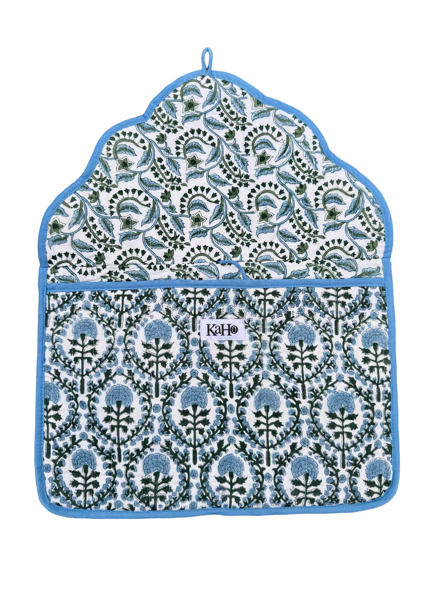 BLUE AND GREEN TRELLIS LAPTOP CASES