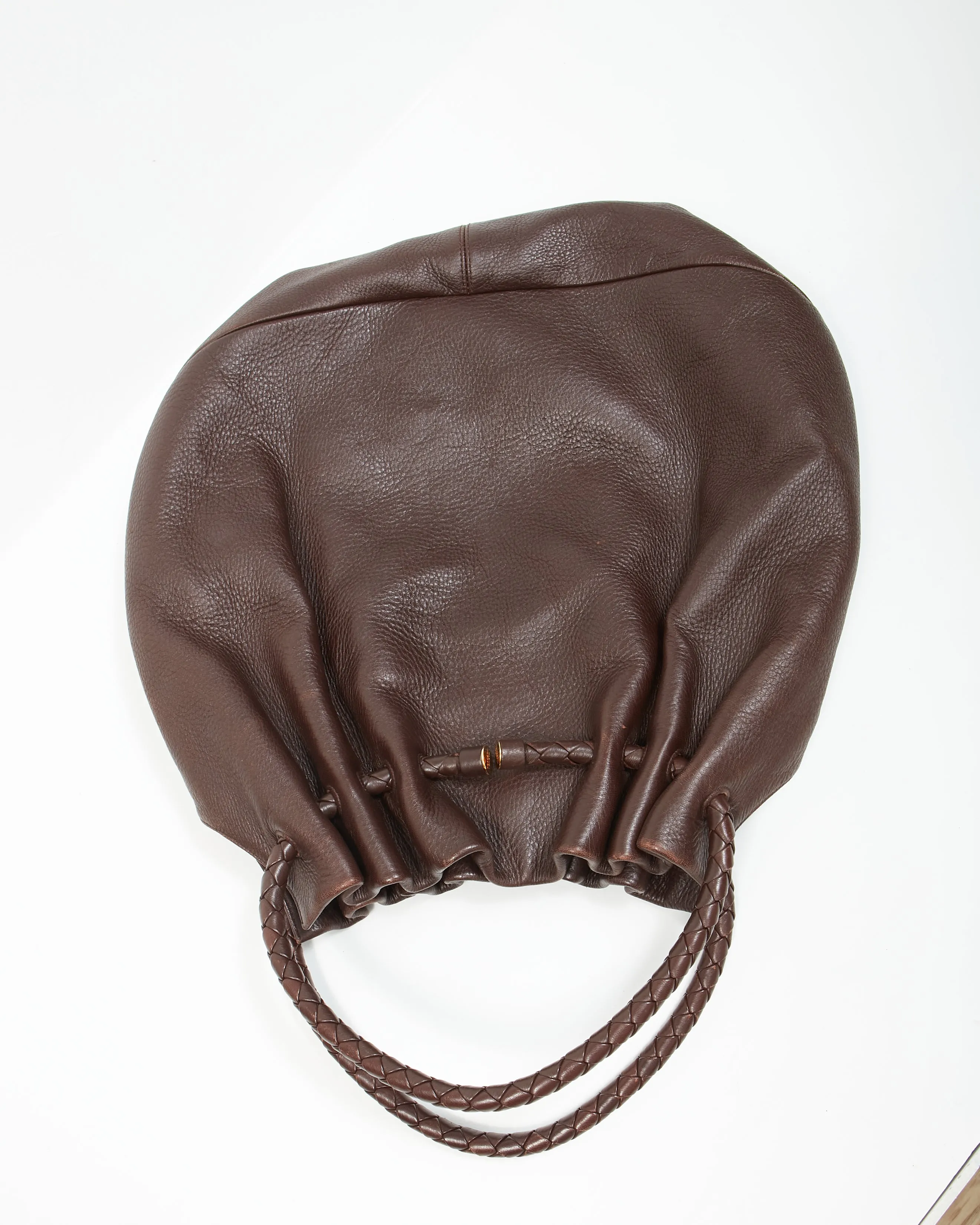 Bottega Veneta Brown Leather Hobo Bag