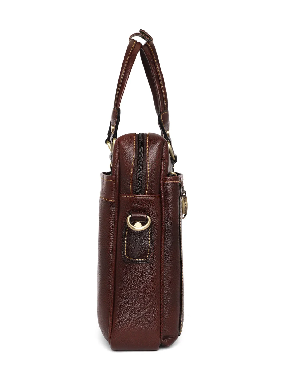 Brown Leather Laptop Bags ZP12116