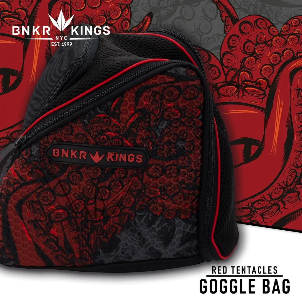Bunkerkings Supreme Paintball Masken Case - Red Tentacles