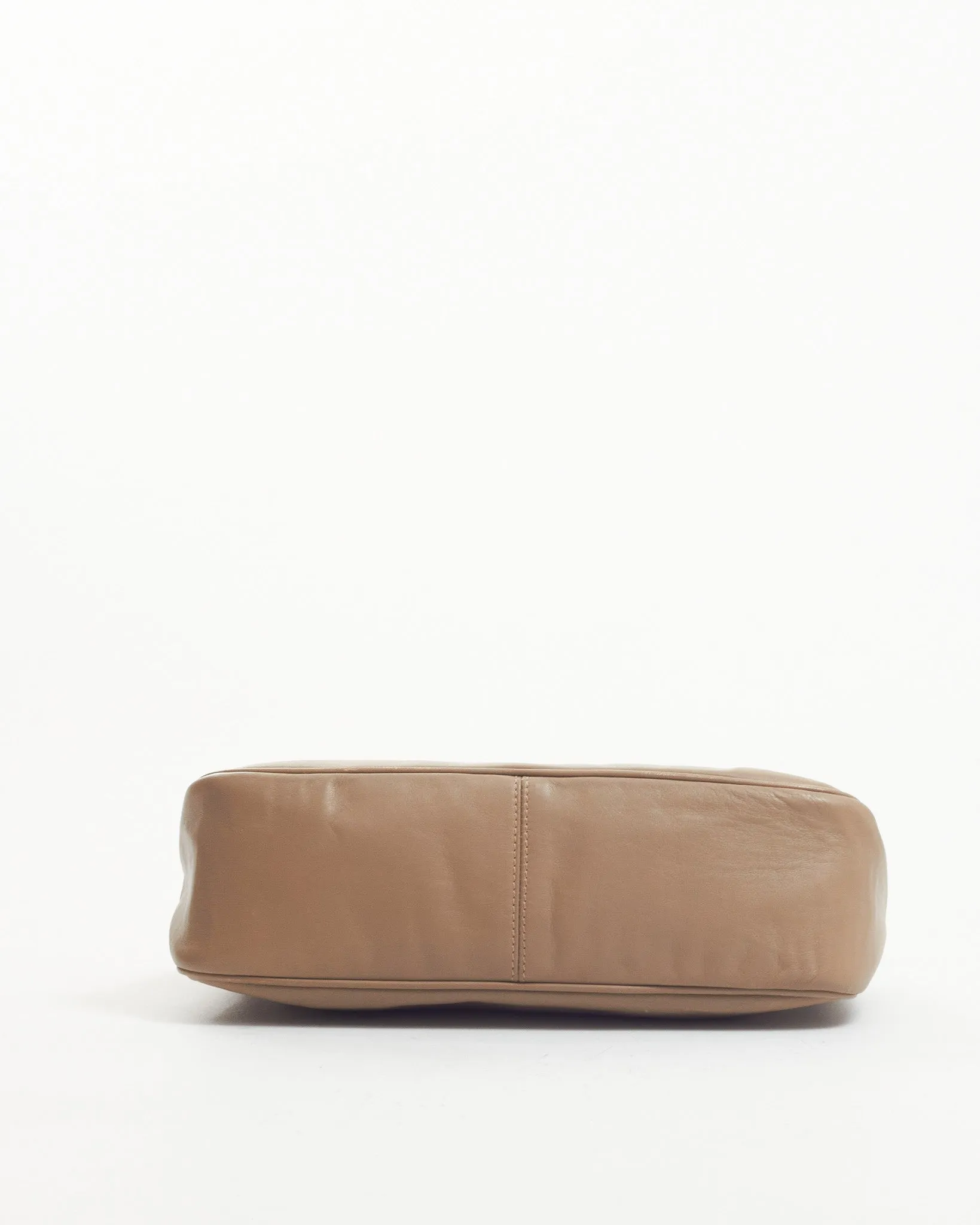 Burberry Taupe Leather Shoulder Bag