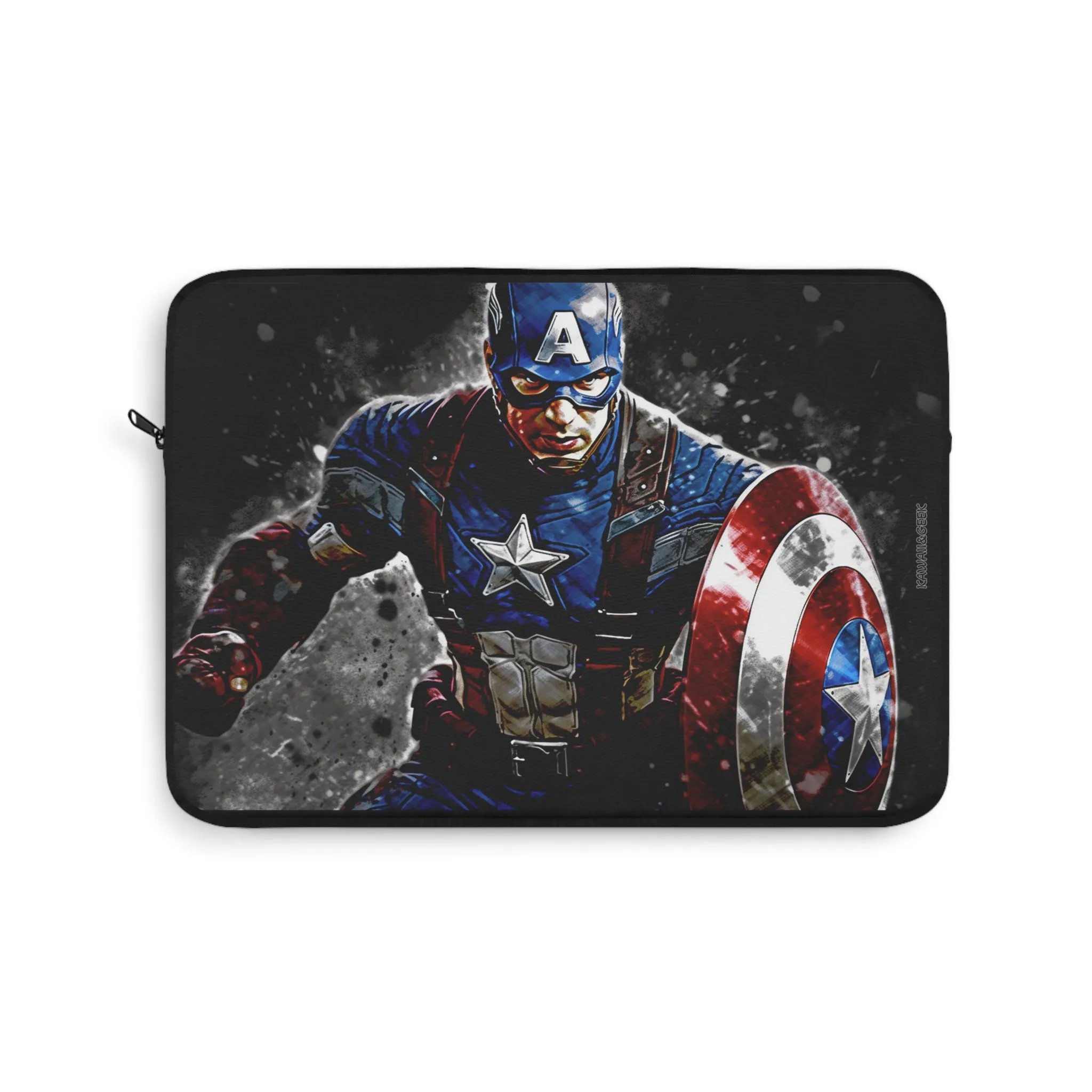 Captain America Laptop Sleeve - Embrace Heroic Style with Artistic Flair - Avengers