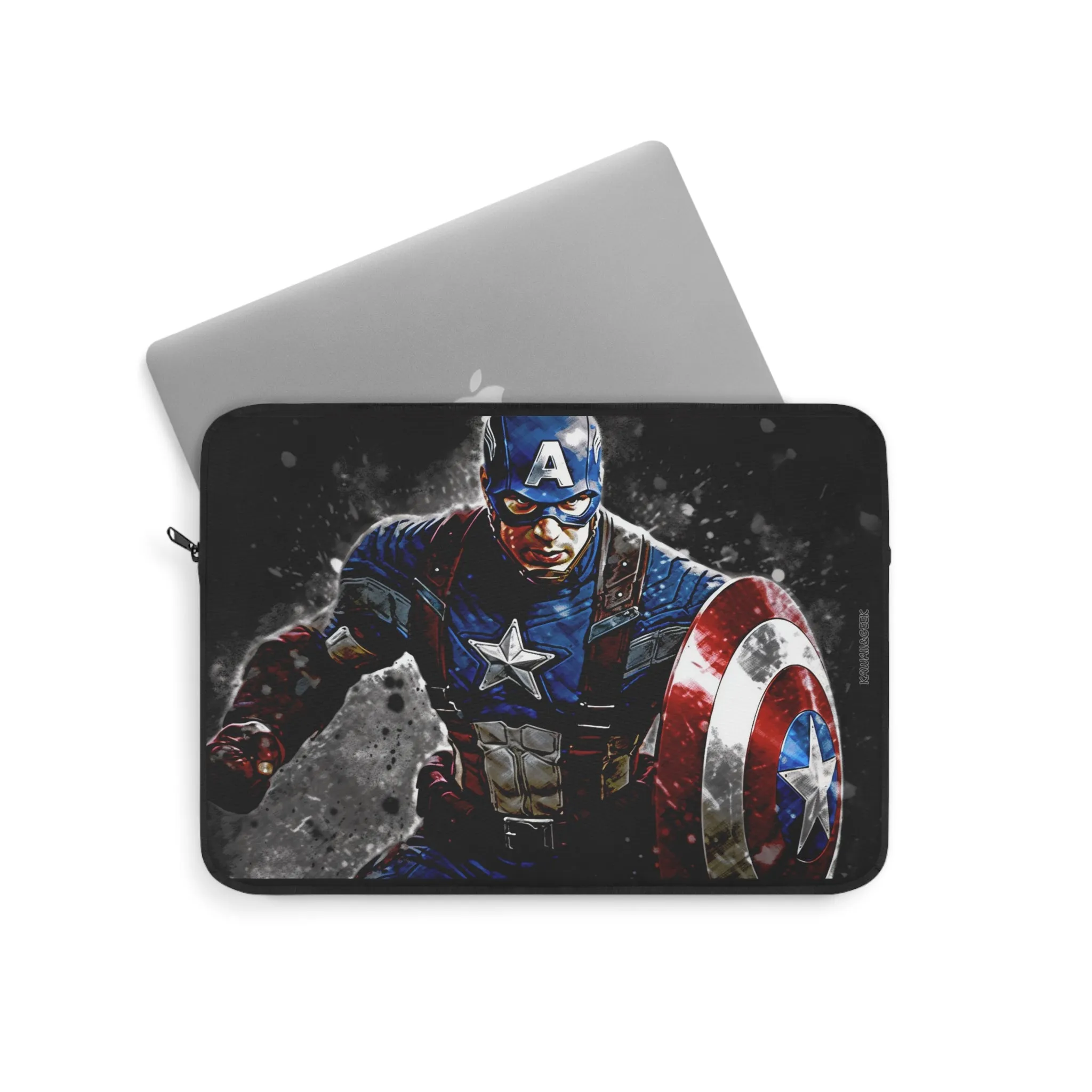 Captain America Laptop Sleeve - Embrace Heroic Style with Artistic Flair - Avengers
