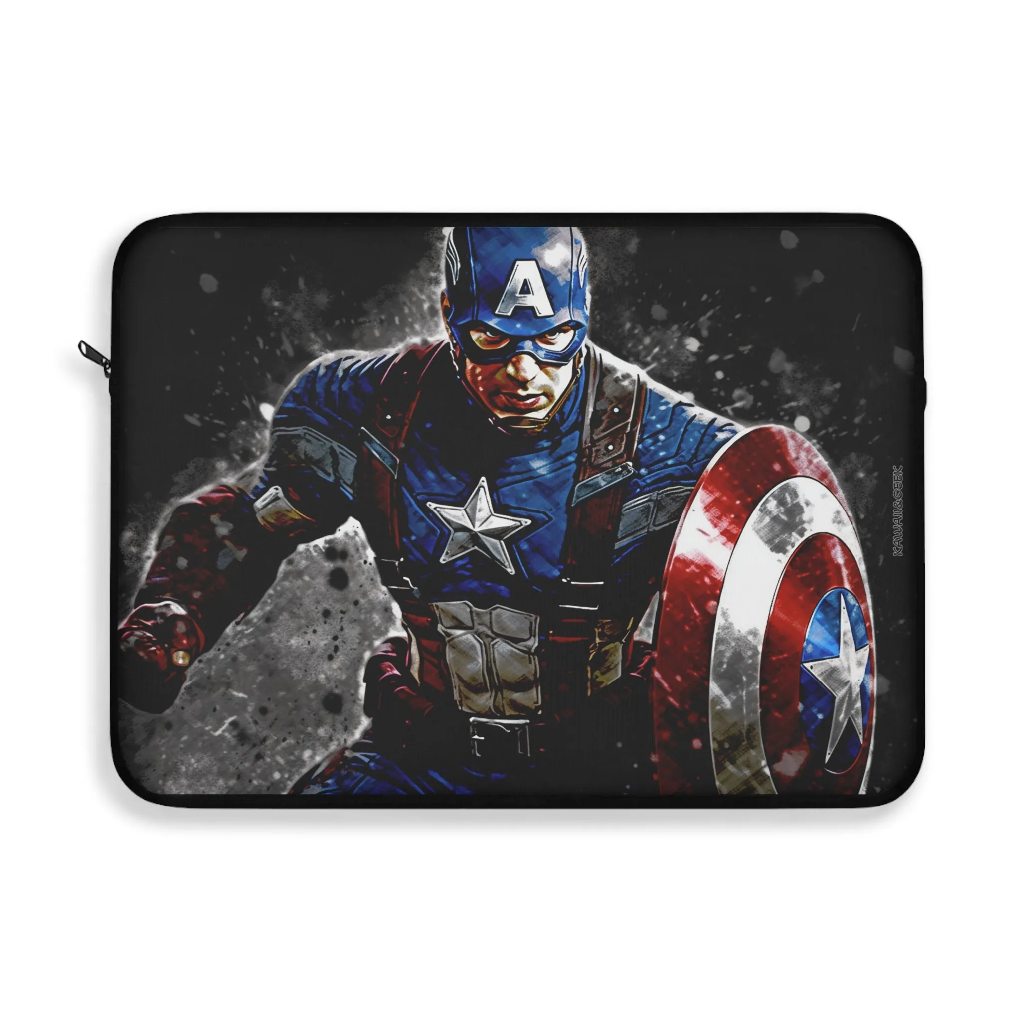 Captain America Laptop Sleeve - Embrace Heroic Style with Artistic Flair - Avengers