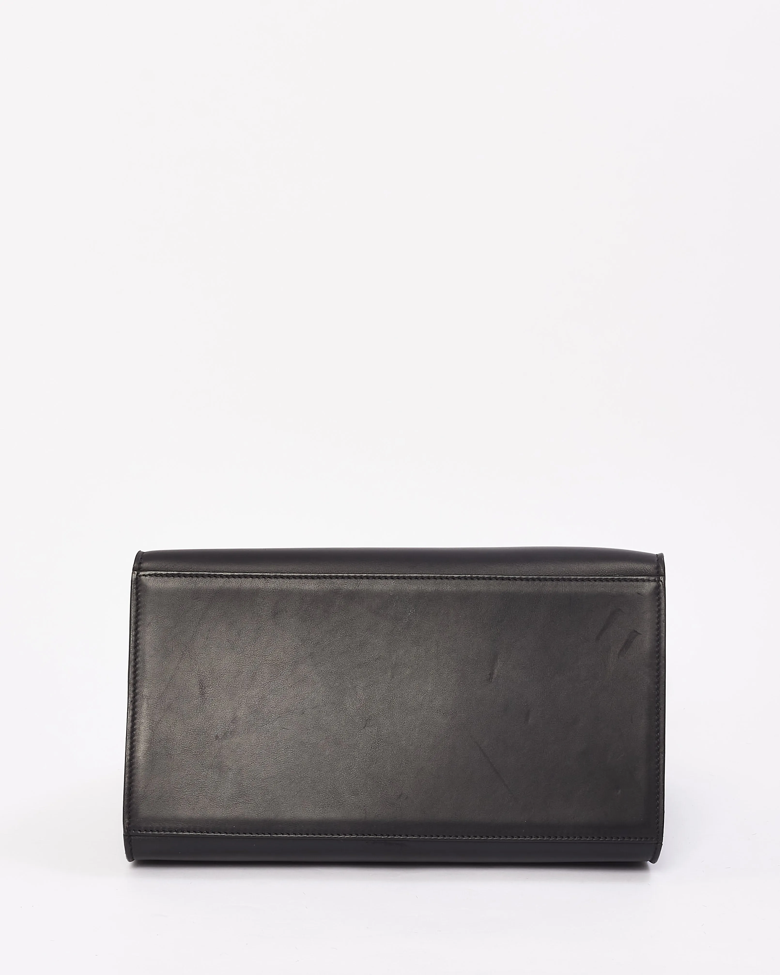 Celine Brown & Black Pony Hair & Leather Medium Trapeze Bag