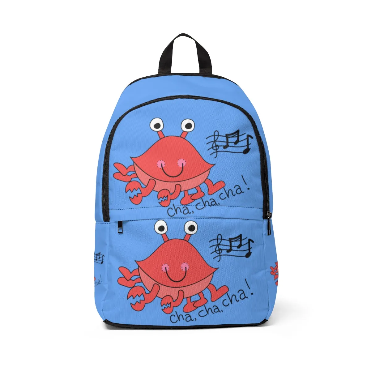 Cha, Cha, Cha! light blue Unisex Fabric Backpack