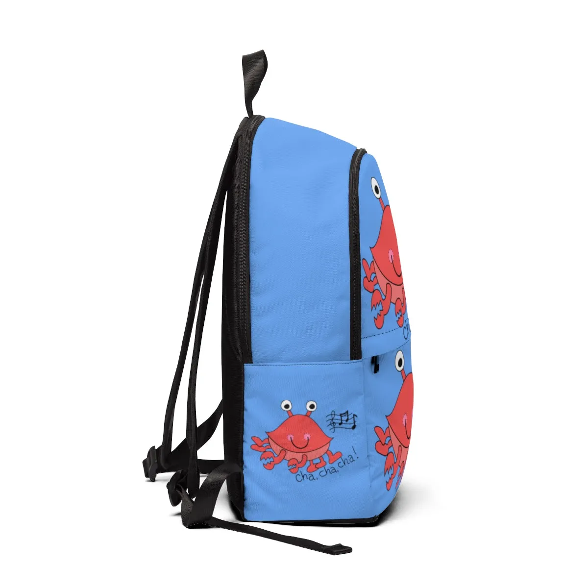 Cha, Cha, Cha! light blue Unisex Fabric Backpack