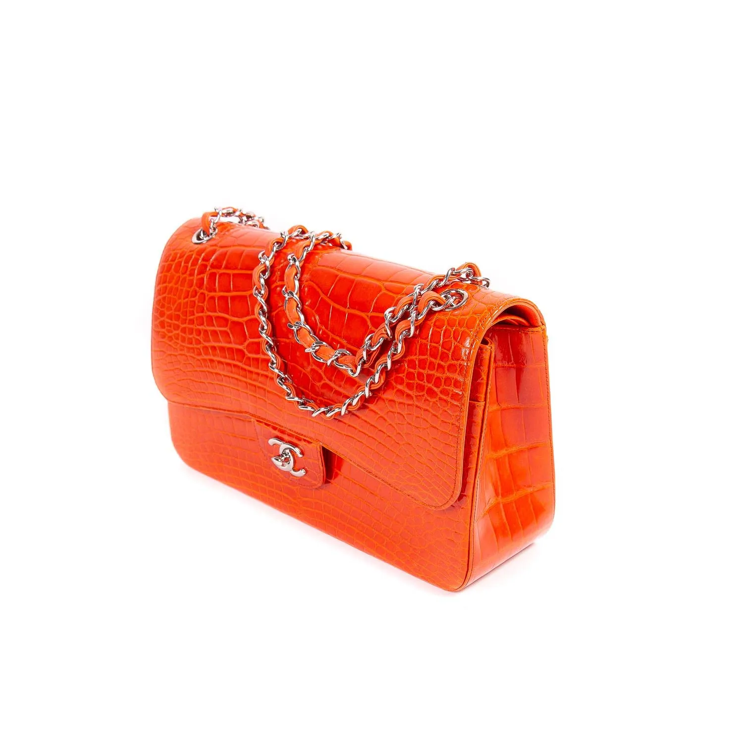 Chanel Classic Crocodile Jumbo Double Flap Bag