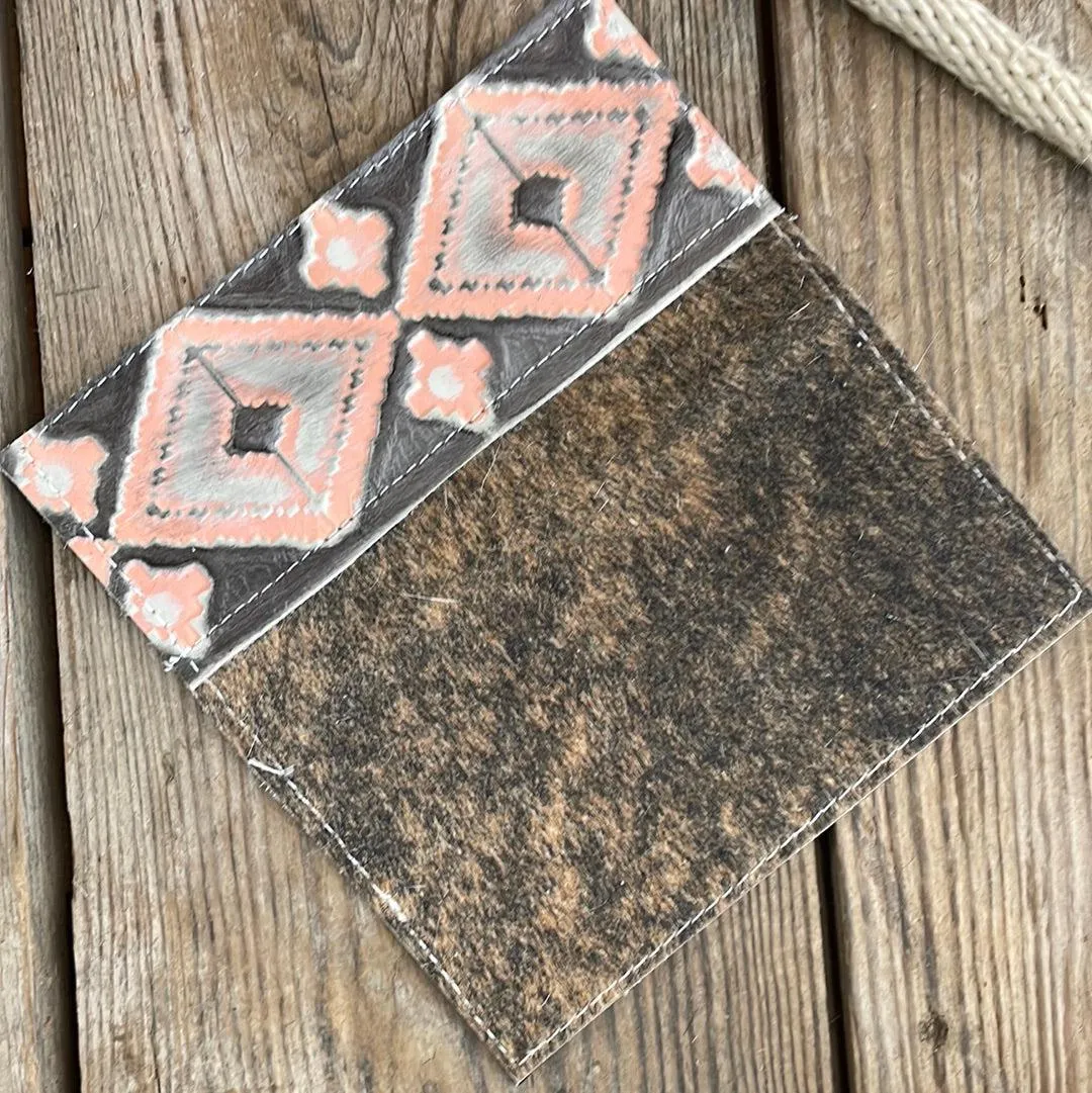 Checkbook Cover - Brindle w/ Adobe Navajo