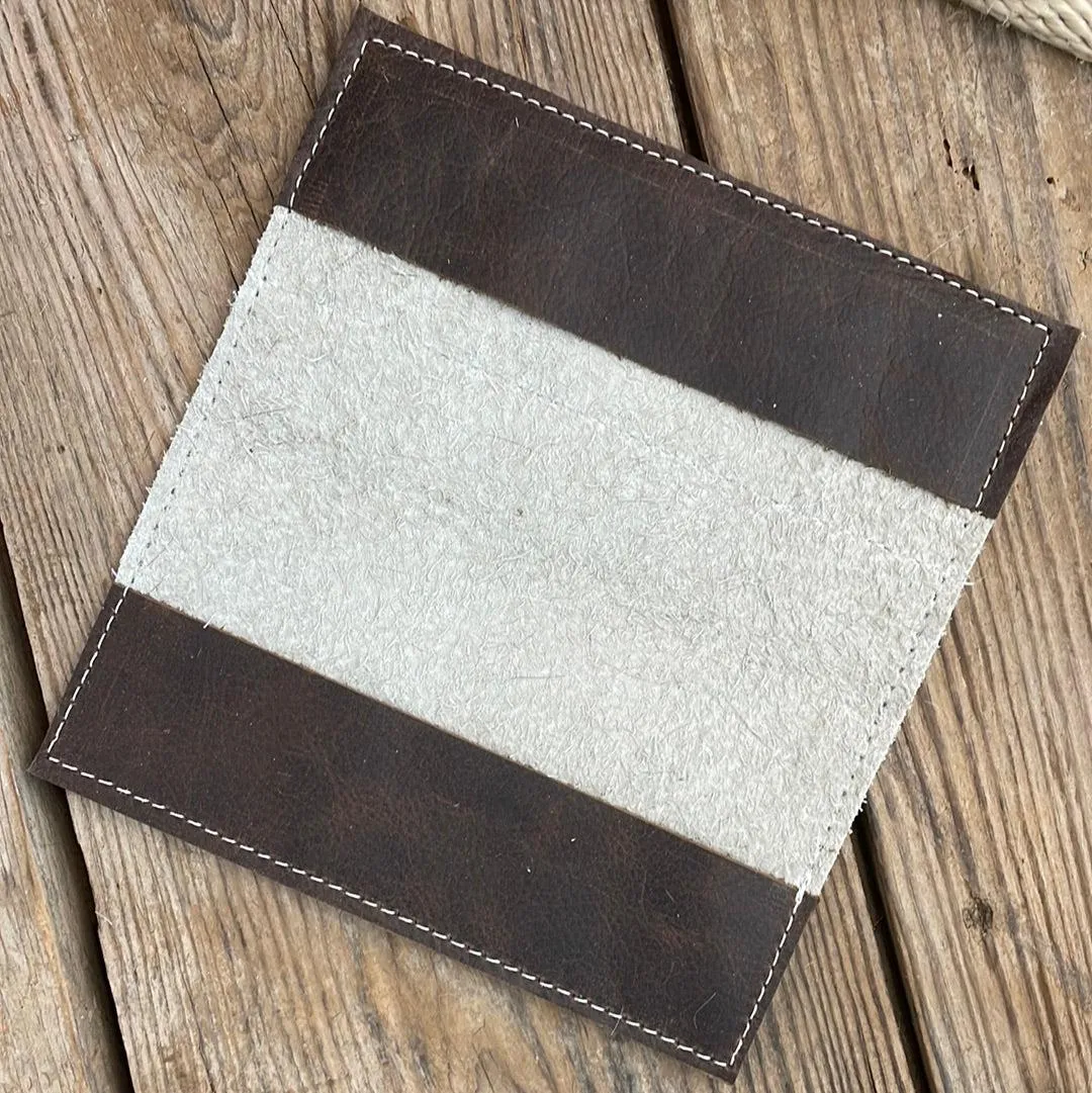Checkbook Cover - Brindle w/ Adobe Navajo