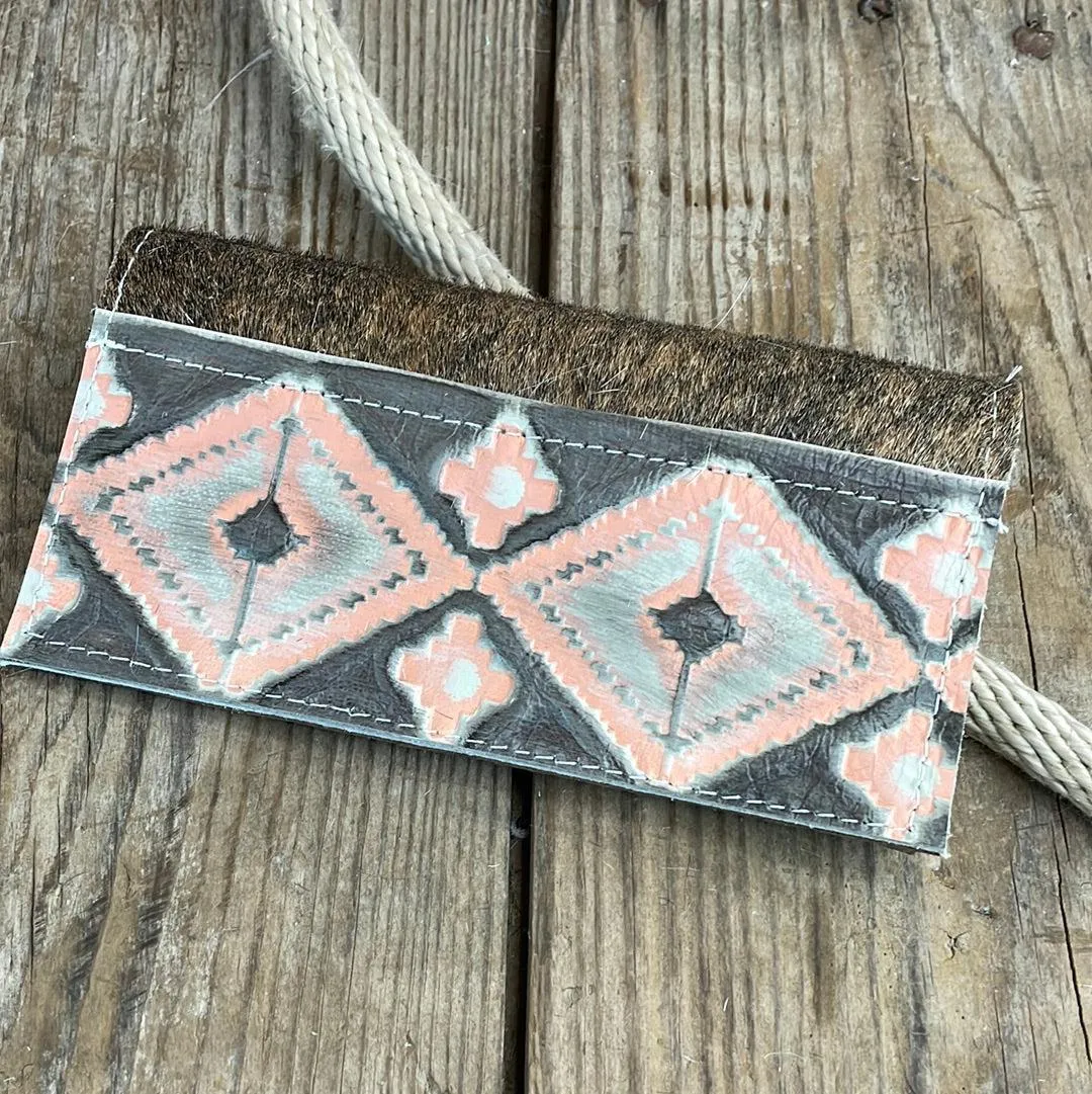 Checkbook Cover - Brindle w/ Adobe Navajo
