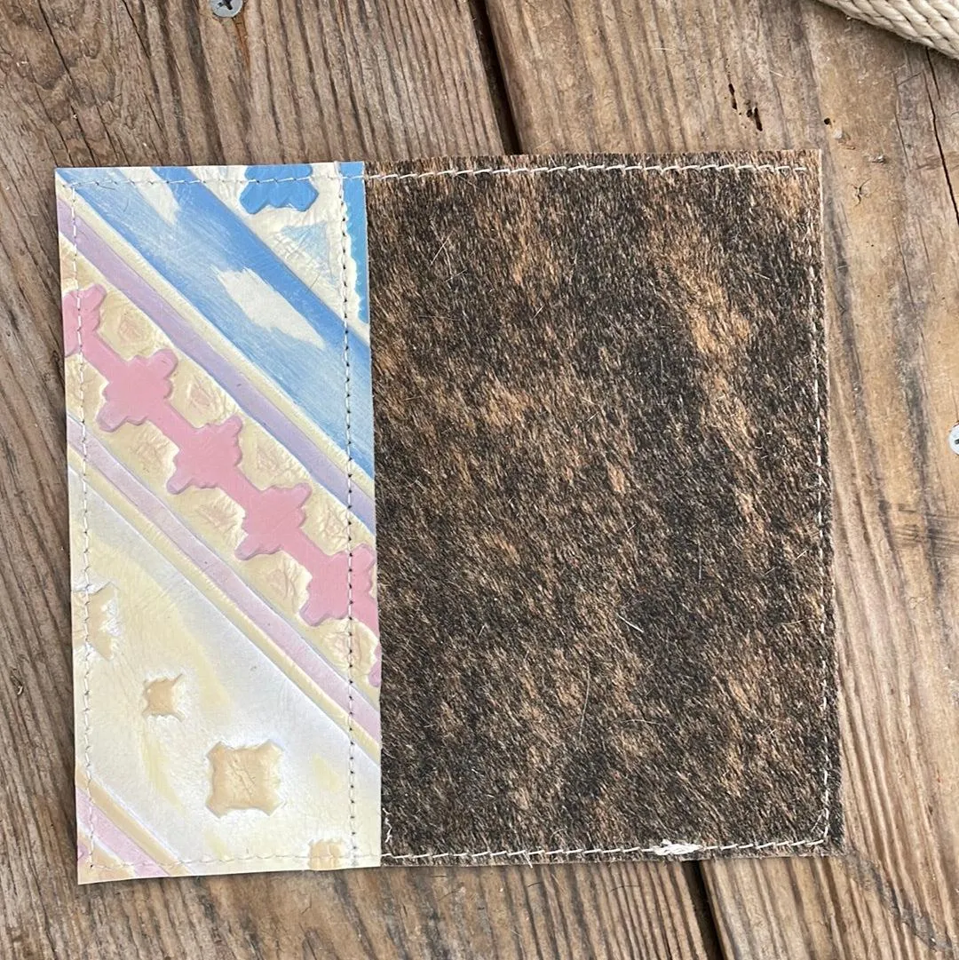 Checkbook Cover - Brindle w/ Encanto Navajo