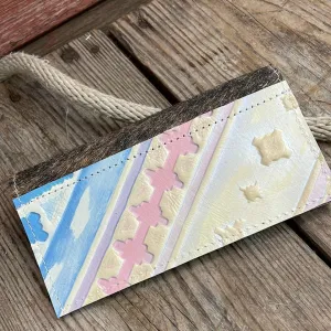 Checkbook Cover - Brindle w/ Encanto Navajo