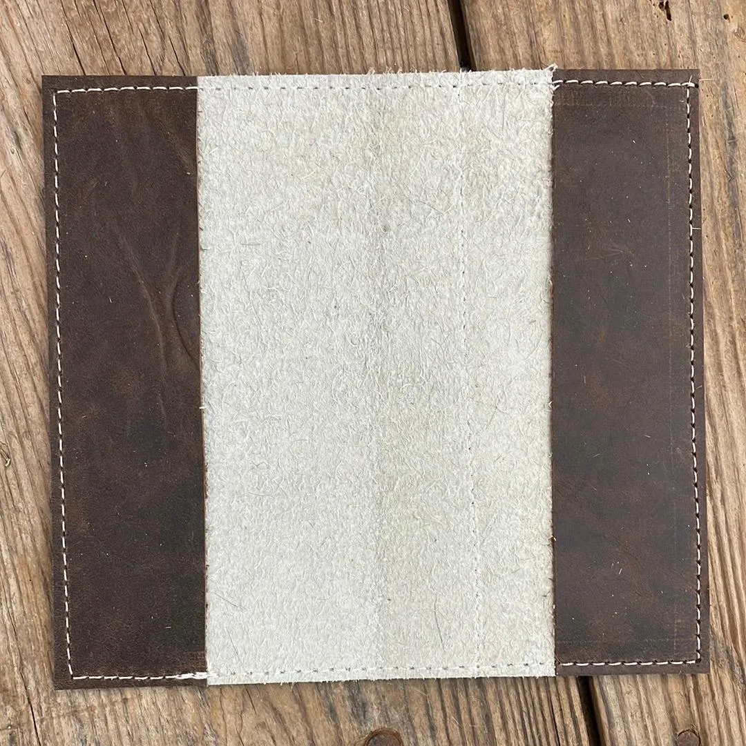 Checkbook Cover - Brindle w/ Encanto Navajo