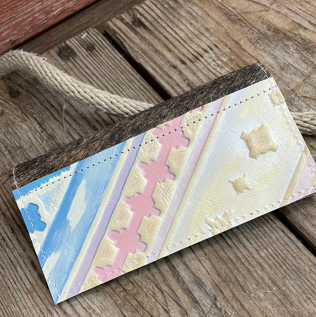 Checkbook Cover - Brindle w/ Encanto Navajo