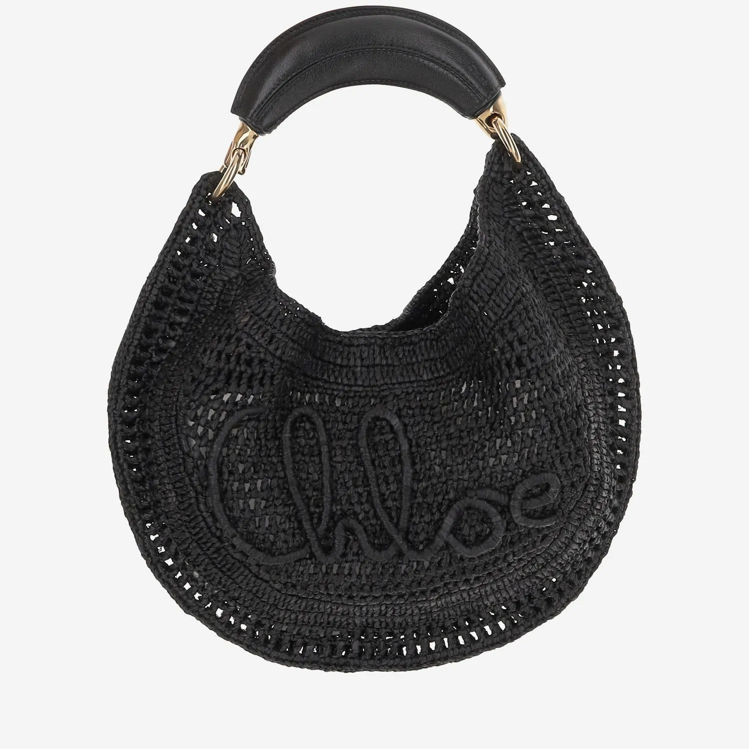Chloè Summer Banana Raffia Hobo Bag