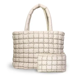 CLOUD TOTE BAG -  CREAM