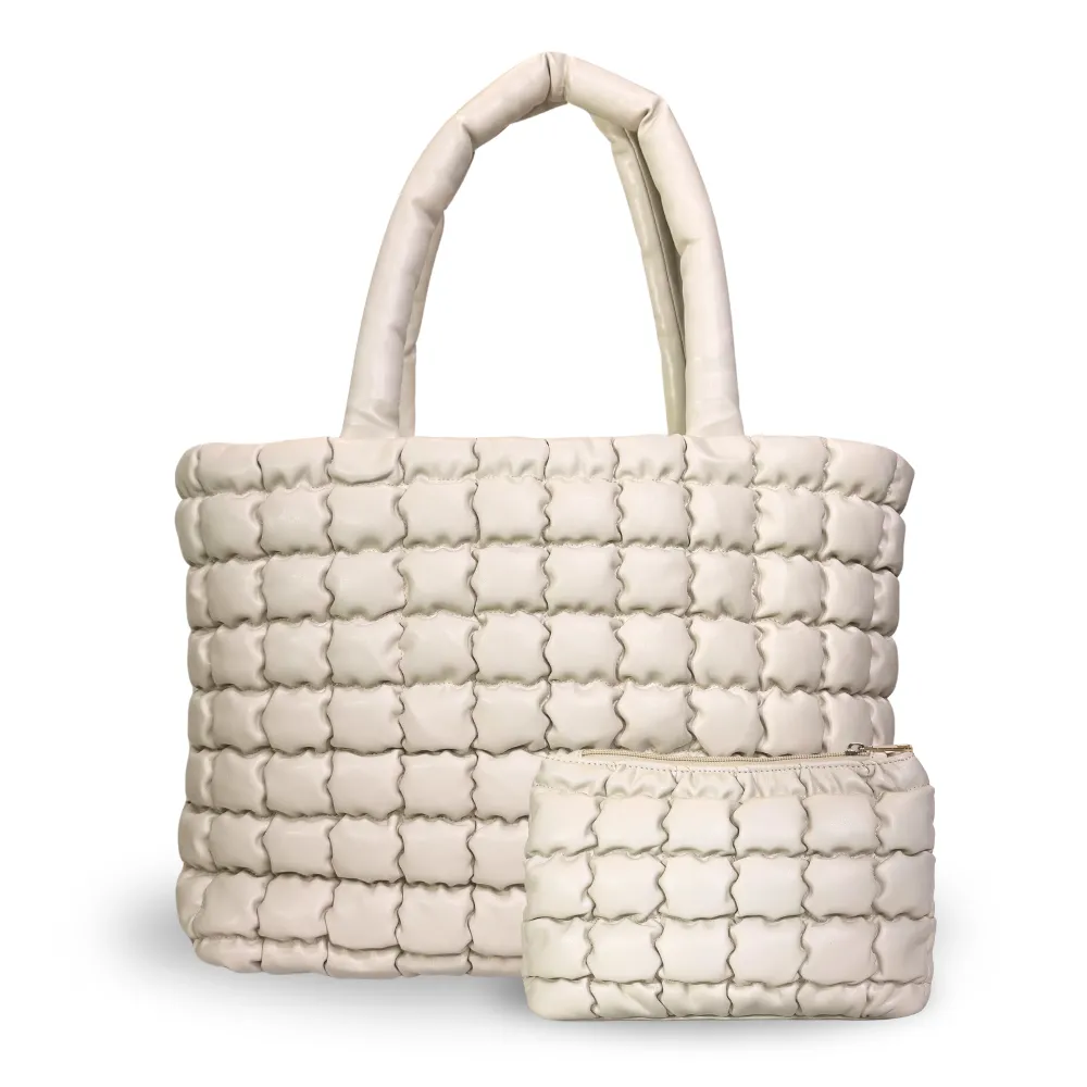 CLOUD TOTE BAG -  CREAM