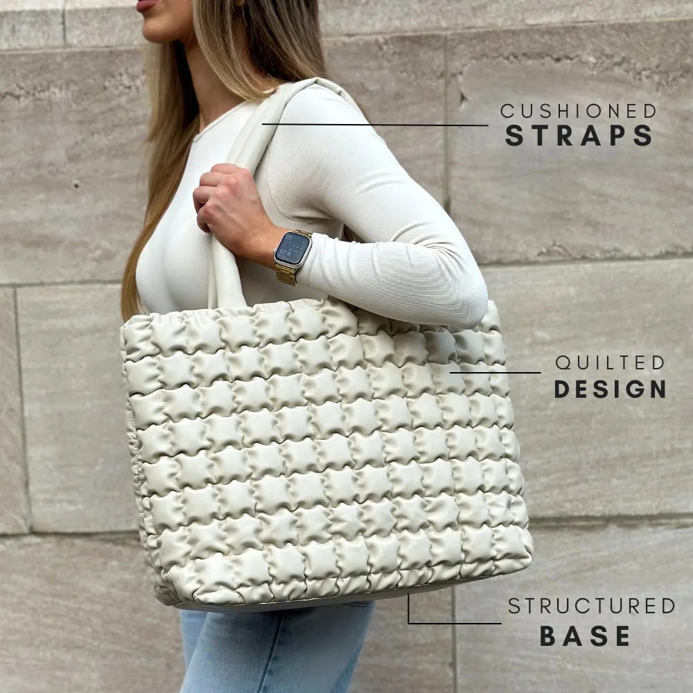 CLOUD TOTE BAG -  CREAM