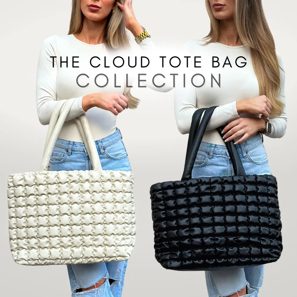 CLOUD TOTE BAG -  CREAM