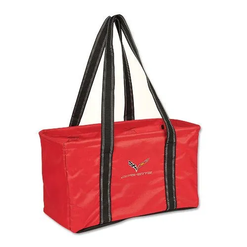 Corvette C7 Large Utility Tote Bag - Red