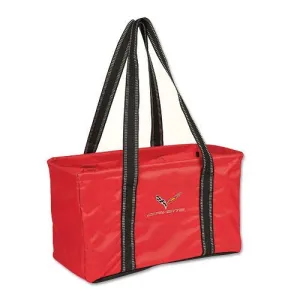 Corvette C7 Large Utility Tote Bag - Red